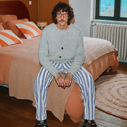 PANTALON ERABLE DENIM Rayures Marines
