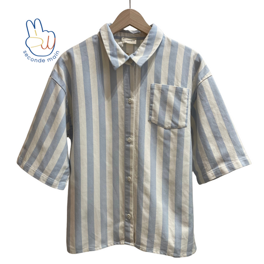 CHEMISE CARVI Rayée Bleu Clair