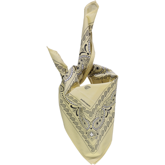 Foulard kids & adulte Bandana en coton bio – Bandana pastel yellow | Poudre Organic 1