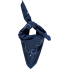 Foulard kids & adulte Bandana en coton bio – Bandana dark denim | Poudre Organic 1