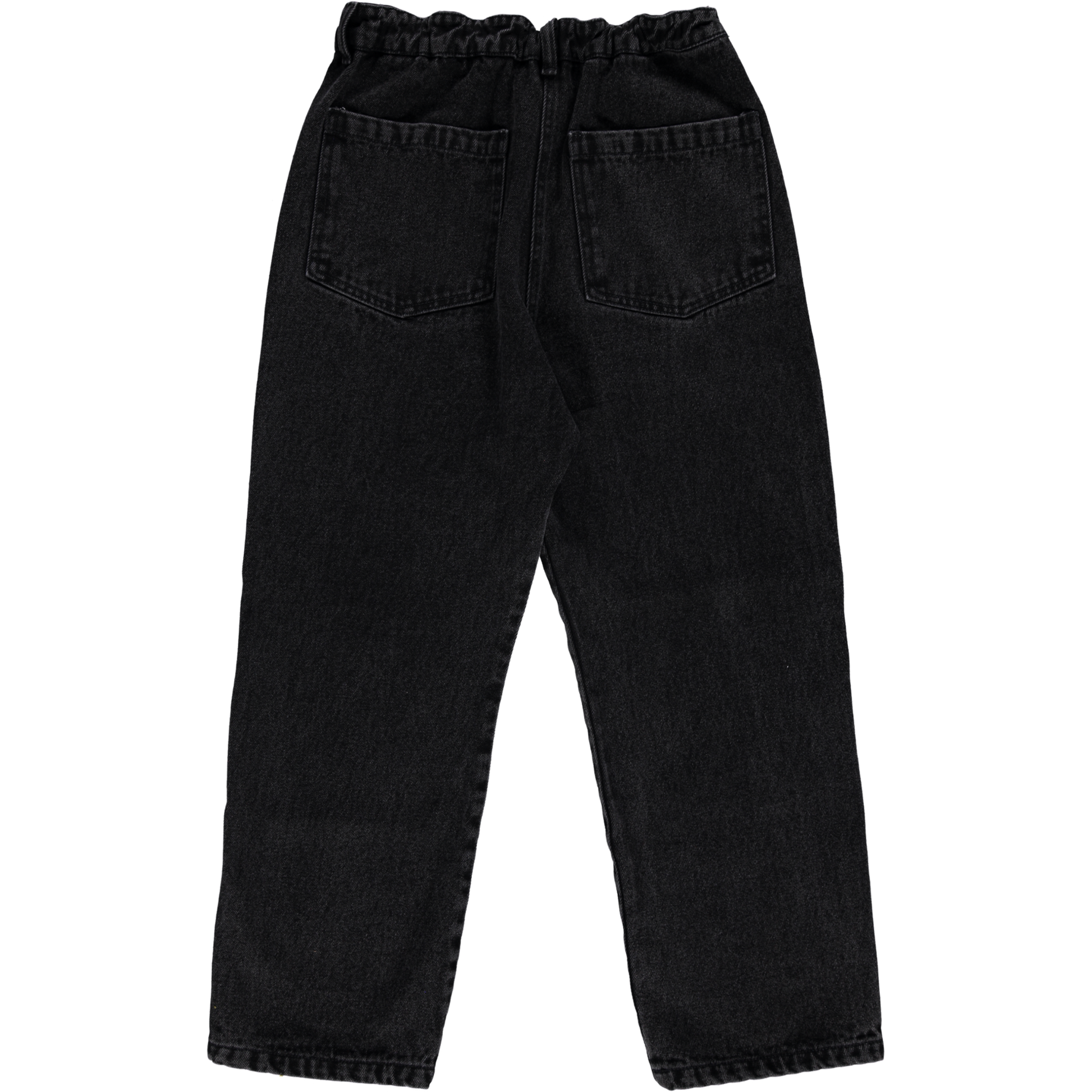 Pantalon denim femme Gentiane Long en coton bio – Denim noir | Poudre Organic 4