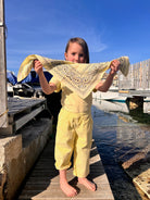 Foulard kids & adulte Bandana en coton bio – Bandana pastel yellow | Poudre Organic 2