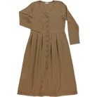 Robe femme Ipomée en gaze coton bio – Dull gold | Poudre Organic 1