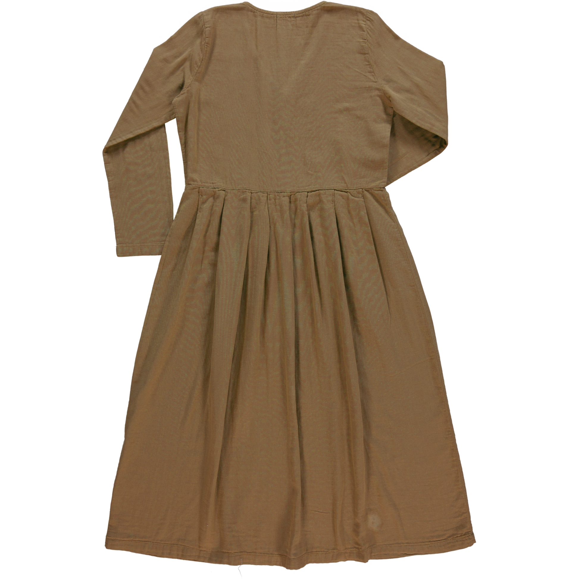 Robe femme Ipomée en gaze coton bio – Dull gold | Poudre Organic 3