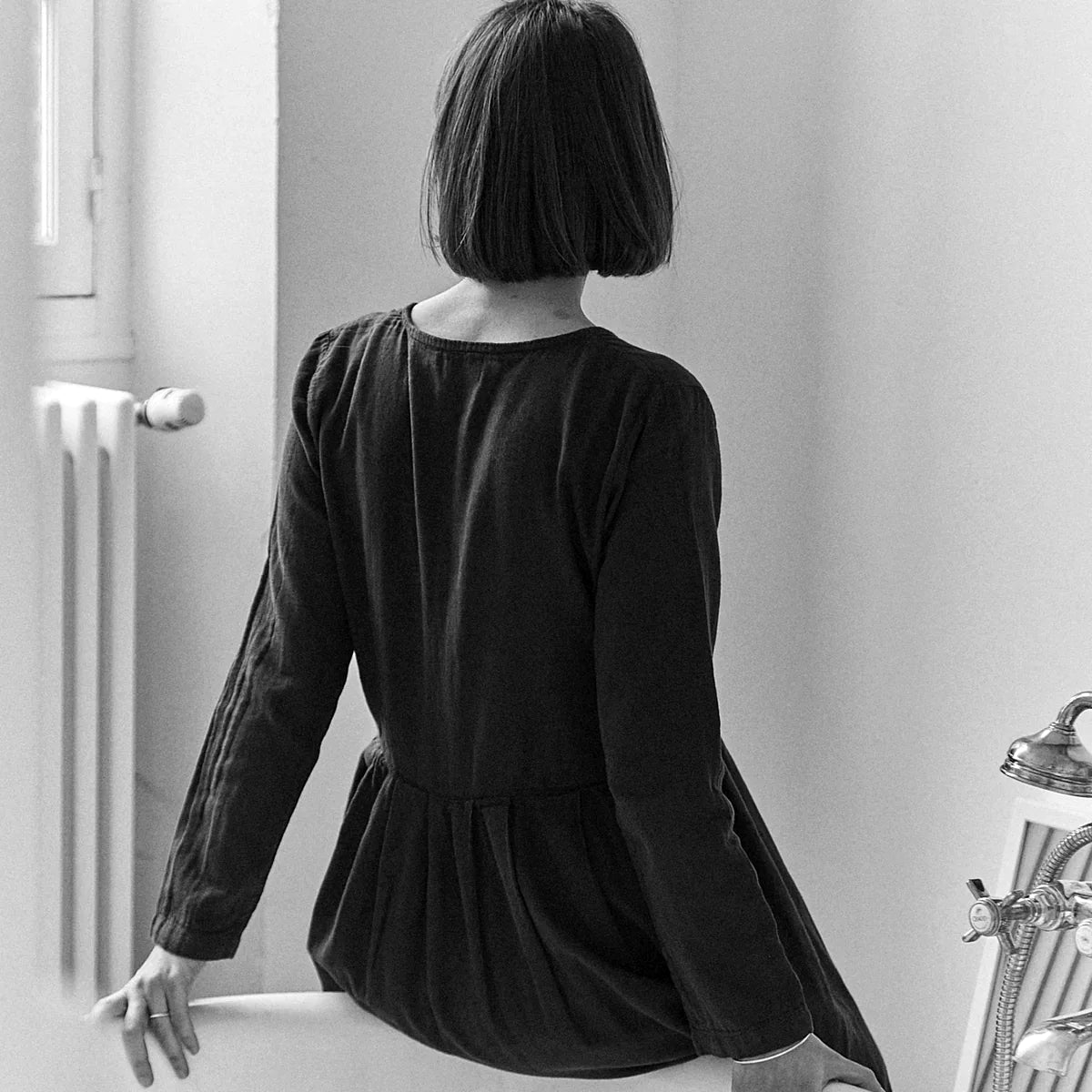 Robe femme Ipomée en gaze coton bio – Dull gold | Poudre Organic 2