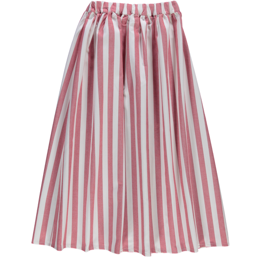 JUPE CHIA Denim Rayures Rouges