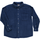 Chemise homme Lenhador velours côtelé en coton bio – Dark denim | Poudre Organic 1