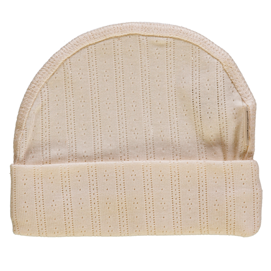 BONNET NAISSANCE LITCHI POINTELLE Biscotti