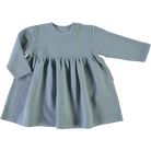Robe kids Lobelia manches longues en molleton coton bio – Arona | Poudre Organic 1