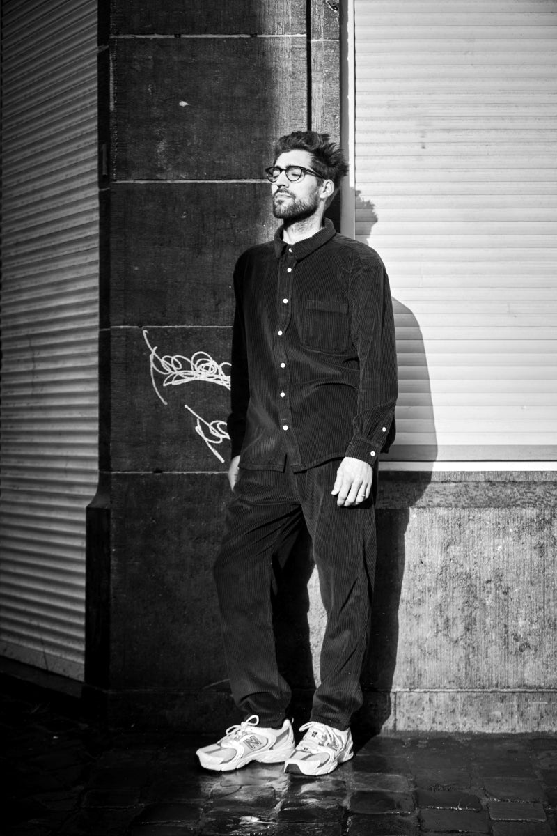 Pantalon adulte Coquelicot en velours côtelé coton bio – Lavender Gray | Poudre Organic 2