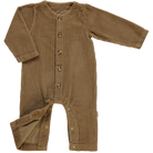 Combinaison kids Meleze en velours côtelé coton bio – Dull gold | Poudre Organic 4