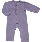 Combinaison kids Meleze en velours côtelé coton bio – Lavender Gray | Poudre Organic 1