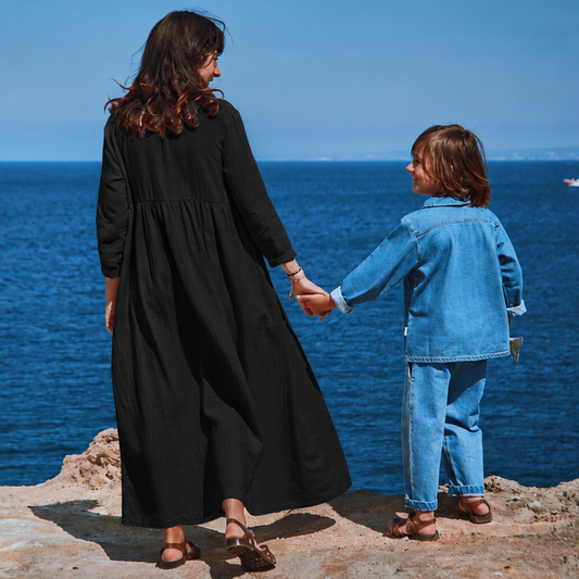 MUSCARI DRESS Pirate Black