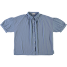 Chemise femme Neotine en gaze coton bio – Faded denim | Poudre Organic 1