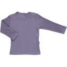 T-shirt kids Olive côtelé en coton bio – Lavender gray | Poudre Organic 1