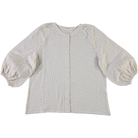 Blouse femme Onagre en coton bio – Fleuri lavande | Poudre Organic 1