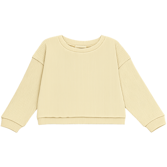 T-SHIRT OOLONG CÔTELÉ KIDS Mellow Yellow