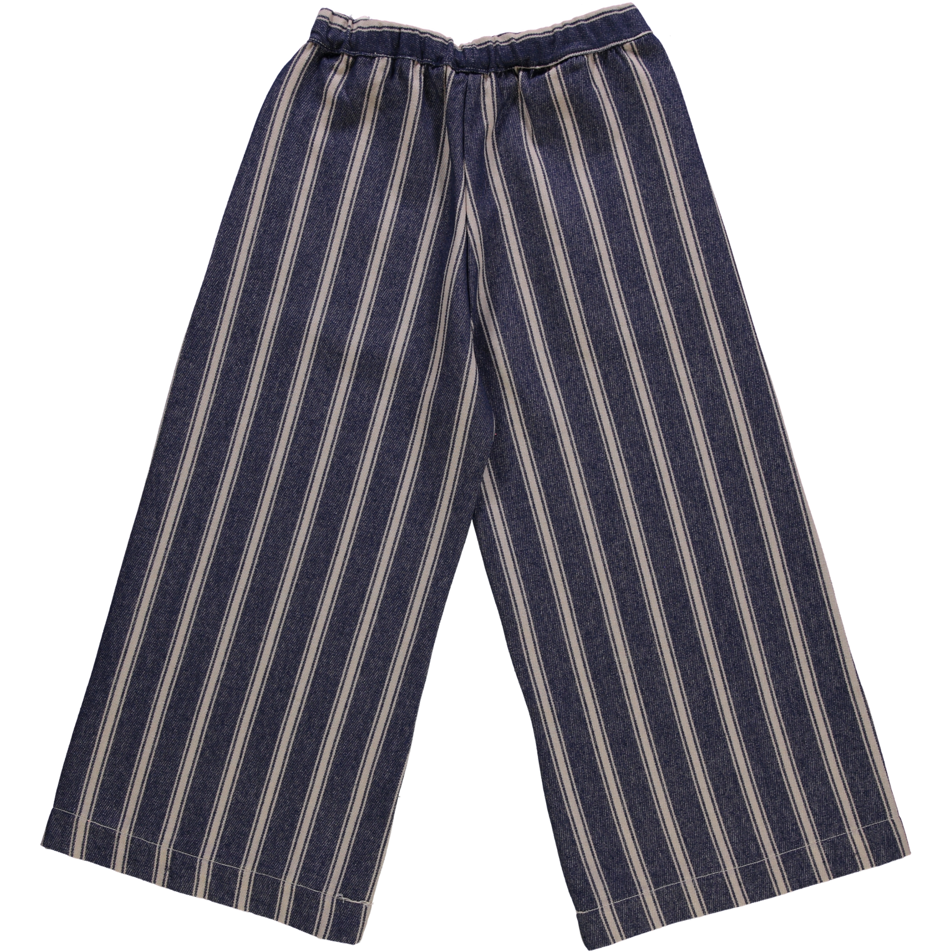 Pantalon femme Santal en coton bio – Rayures bleues | Poudre Organic 4