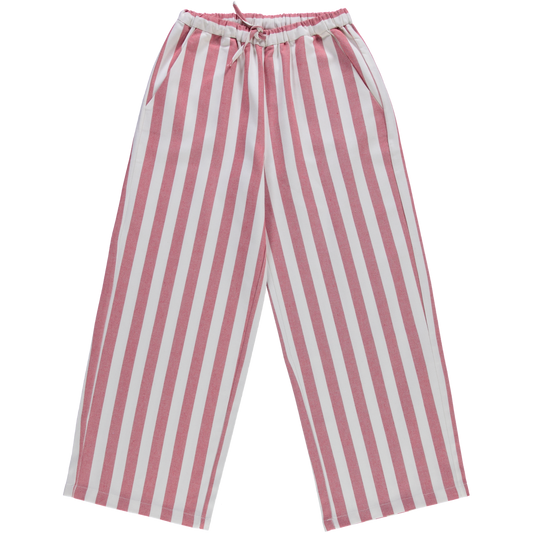 PANTALON CERISE ADULTE Denim Rayures Rouges
