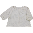 Blouse kids Pecan en gaze de coton bio – Fleuri lavande | Poudre Organic 1