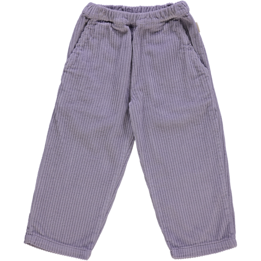 Pantalon kids Pomelos en velours côtelé coton bio – Lavender Gray | Poudre Organic 1