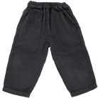 Pantalon kids Pomelos en velours côtelé coton bio – Pirate black | Poudre Organic 3