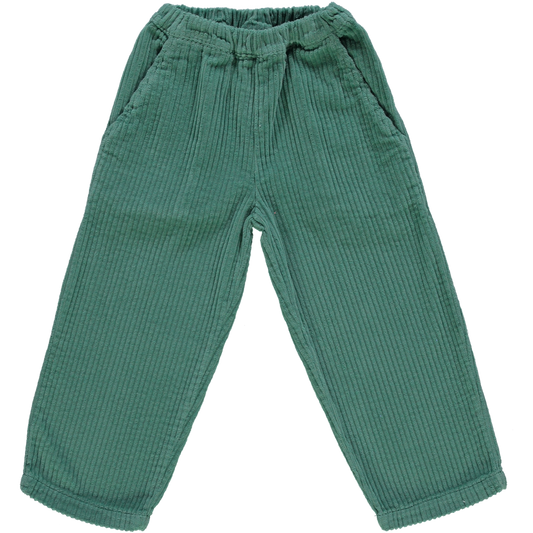 PANTALON POMELOS VELOURS CÔTELÉ Deep Grass Green