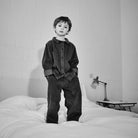 Pantalon kids Pomelos en velours côtelé coton bio – Pirate black | Poudre Organic 2