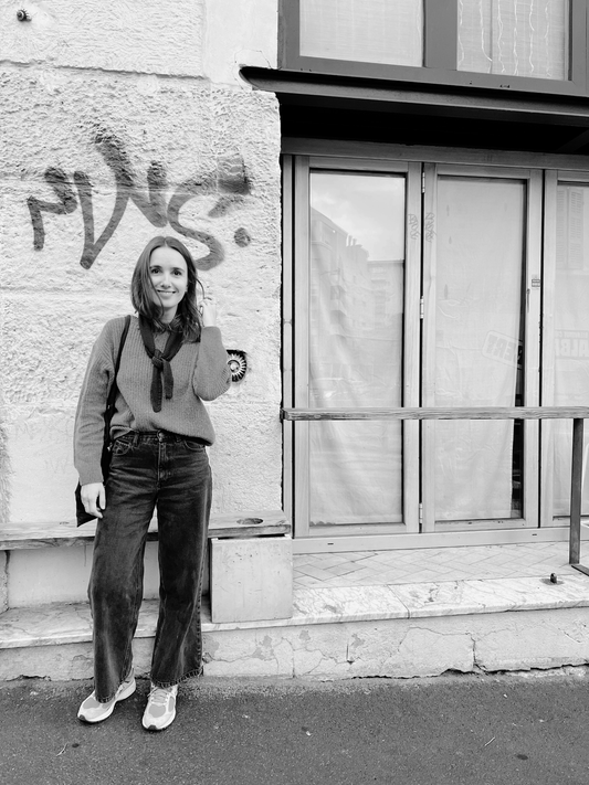 PISSENLIT ADULT WOOL PULL Pastel Blue