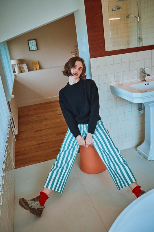 PULL AZALÉE LAINE ADULTE Navy Blue