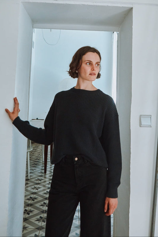 PULL PISSENLIT COTON ADULTE Charbon