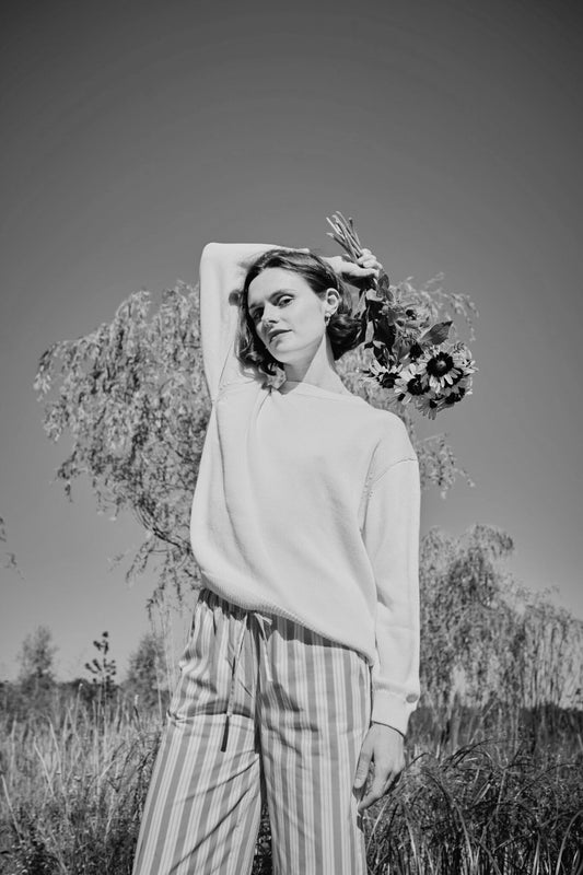 THÉ COTTON ADULT PULL Marine