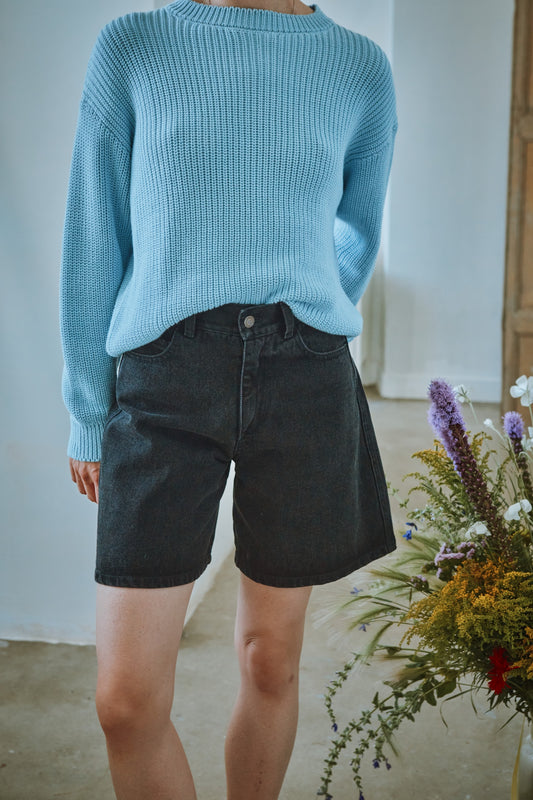 SHORT VETIVER Denim Noir