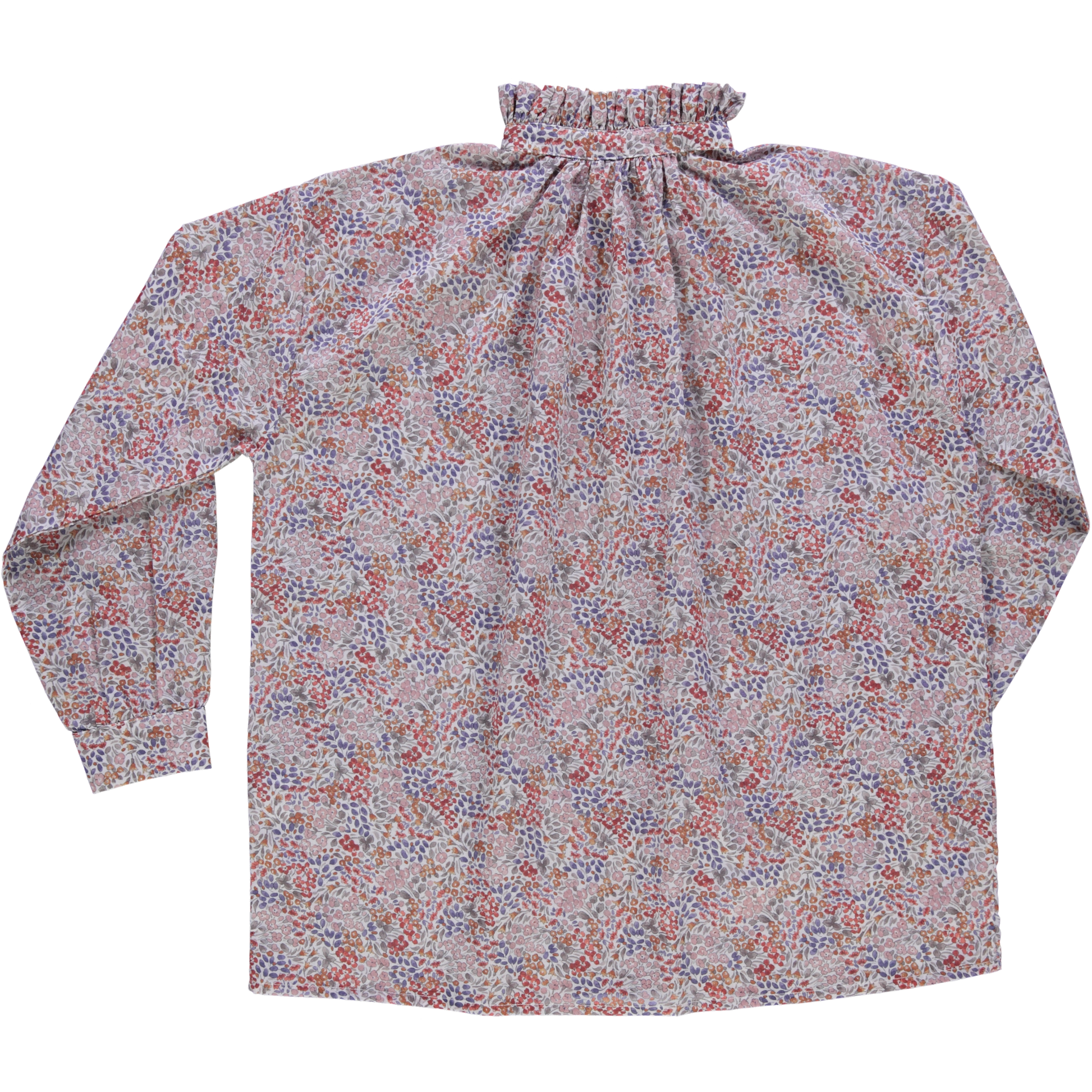 Chemise femme Rosier manches longues en coton bio – Flowery toffee | Poudre Organic 2