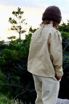 Blouse kids Patchouli en gaze de coton bio – Pale khaki | Poudre Organic 4