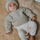 Pyjama bébé Airelle en maille pointelle coton bio – Ecru | Poudre Organic 2