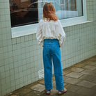 Blouse kids Amsonia en coton bio – Egret | Poudre Organic 3