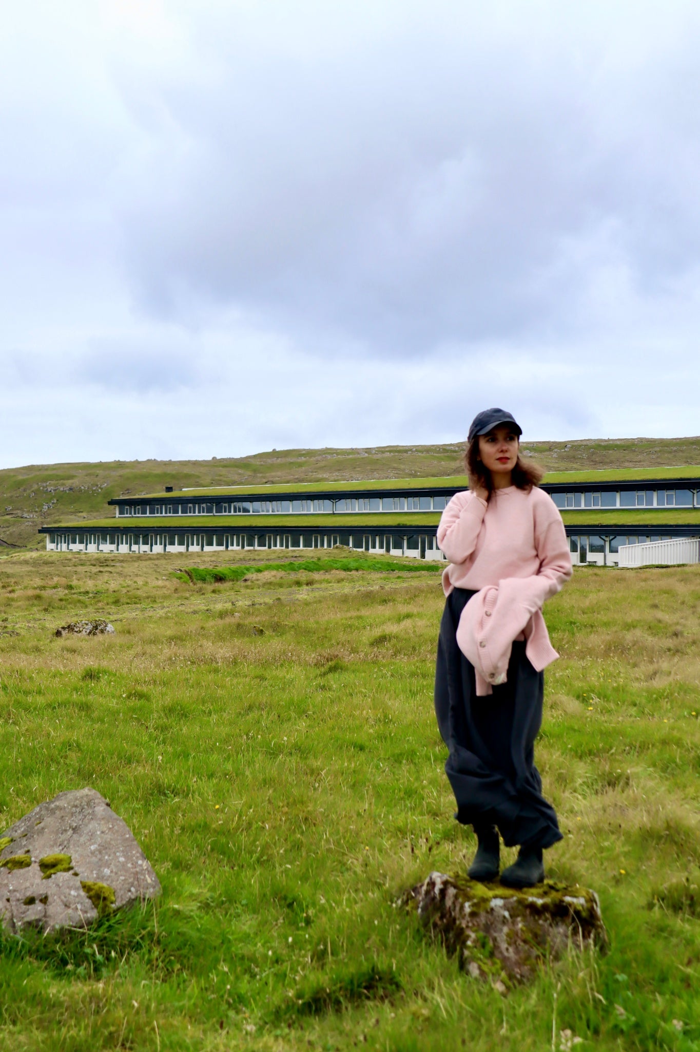 Pull femme Azalée en laine recyclée et fils écologiques – Soft pink | Poudre Organic 3