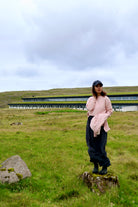 Pull femme Azalée en laine recyclée et fils écologiques – Soft pink | Poudre Organic 3