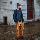 Cardigan homme Ammi en laine recyclée et fils écologiques – Speckled midnight | Poudre Organic 2