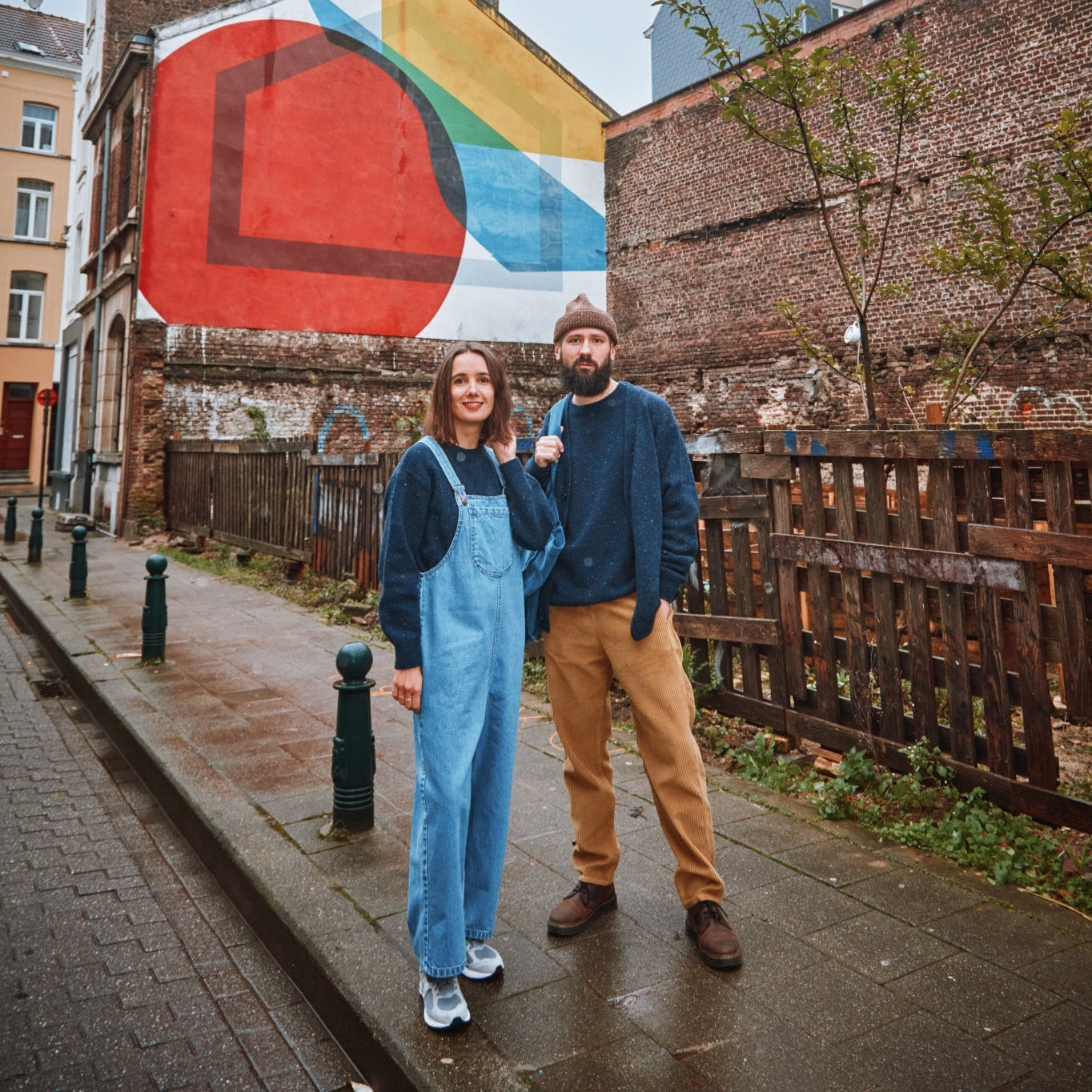 Cardigan homme Ammi en laine recyclée et fils écologiques – Speckled midnight | Poudre Organic 3