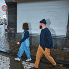 Bonnet adulte Beanie en laine recyclée et fils écologiques – Speckled midnight | Poudre Organic 2