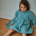 Robe kids Lobelia manches longues en molleton coton bio – Arona | Poudre Organic 2