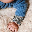 Blouse kids Ronce manches longues en coton bio – Fleuri vert bleu | Poudre Organic 2