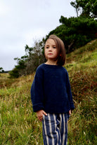 Pull kids Thé en laine recyclée et fils écologiques – Speckled midnight | Poudre Organic 2