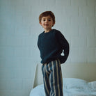 Pull kids Thé en laine recyclée et fils écologiques – Speckled midnight | Poudre Organic 5