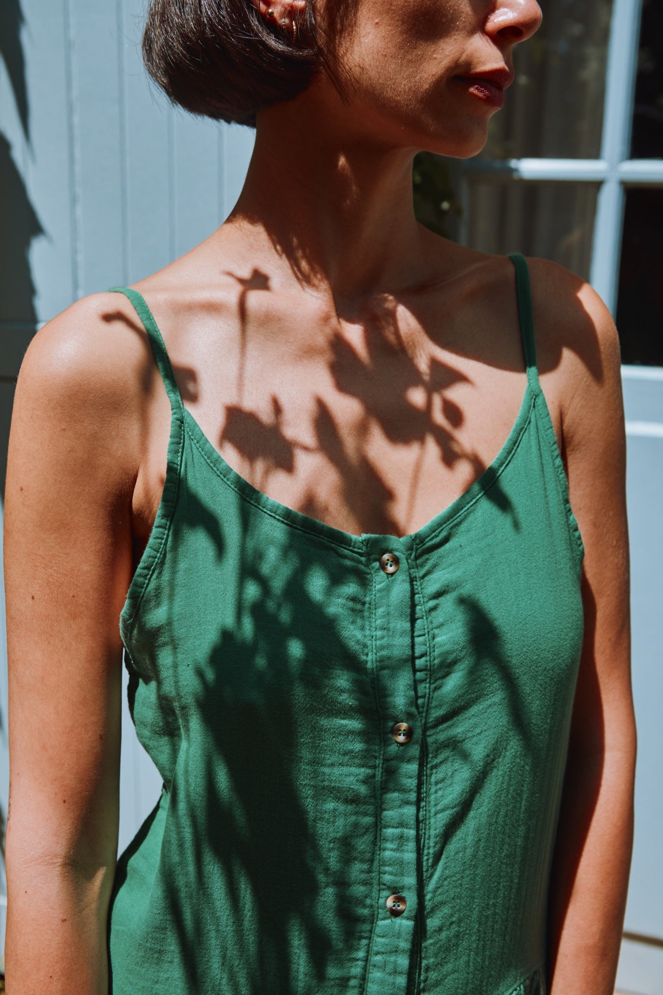 powder green dress CELOSIE DRESS - Organic cotton