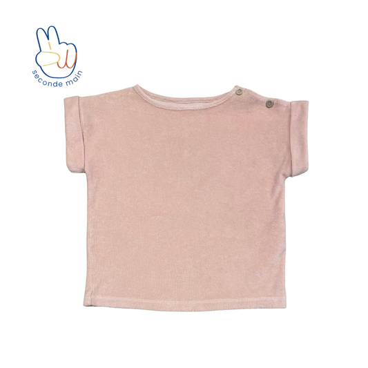 BOURRACHE TERRY T-SHIRT Rose pastel