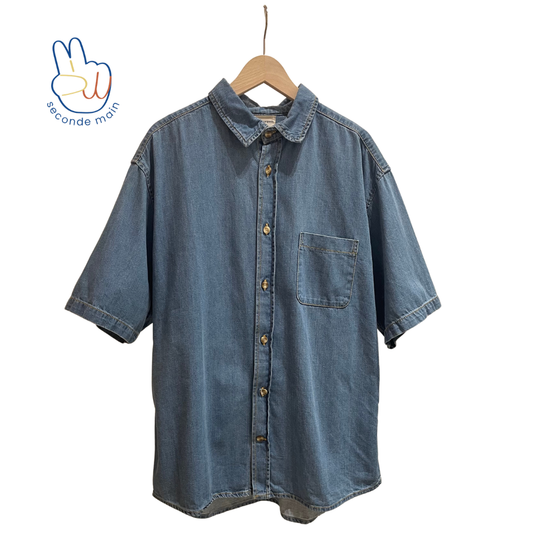 SPIREE SHORT-SLEEVE SHIRT Denim Blue