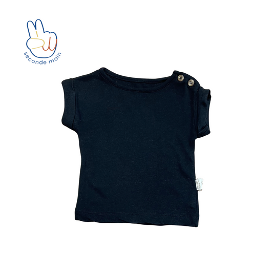 T-SHIRT BOURRACHE Noir